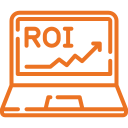 Full Funnel ROI Tracking icon illustrating SEO services by Arobit Digital